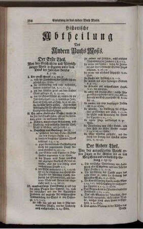 Historische Abtheilung Des Andern Buchs Mosis.