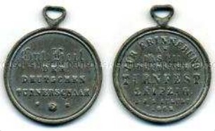 tragbare Medaille zum 3. Deutschen Turnfest in Leipzig