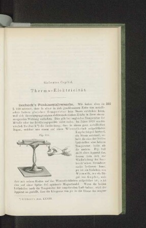 Siebentes Capitel. Thermo-Elektricität.