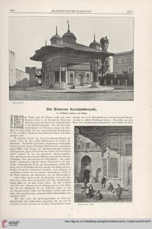 Die Brunnen Konstantinopels