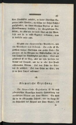 18. Körperliche Erziehung