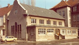 Rückseite des früheren Städtischen Mädchengymnasiums. Detmold. Wall; Blick von der Paulinenstraße