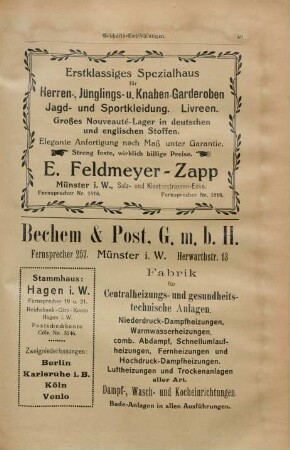Geschäfts-Empfehlungen