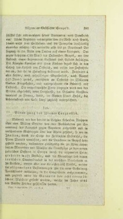 Beendigung des Wiener Congresses