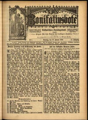 Ausgabe vom Sonntag, den 19. Januar 1896.