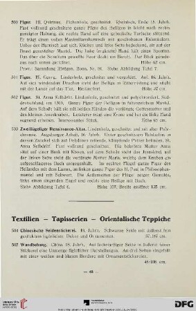 Textilien-Tapisserien-Orientalische Teppiche (Nr.504-534)