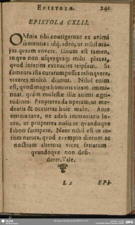 Epistola CXLII.
