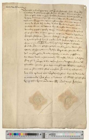 Präsentation an Propst Schomaker für eine Vikarie am Marien Altar auf dem Nordchor der Lambertikapelle [lat].