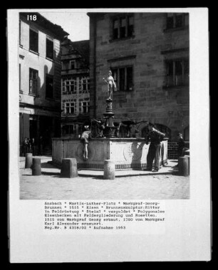 Markgraf-Georg-Brunnen — Statue