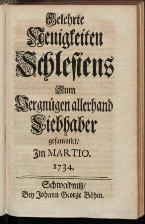 Im Martio. 1734.