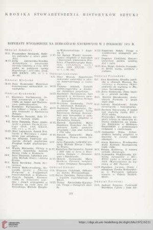 Kronika stowarzyszenia historyków sztuki