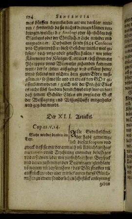 Der XLI. Artickel. - Der L. Artickel.