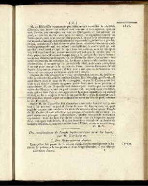 Des combinaisons de l´acide hydrocyanique avec les bases;