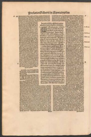 Incipit praefatio Gilberti pictaviensis in apocalypsim iohannis.