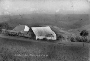 Steinberg-Gut - Neubau : Das alte Steinberg-Gut (ehem. Allodialgut) ist am 30.06.1917 durch Blitzschlag abgebrannt