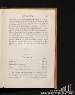 14. Kapitel. Federung.