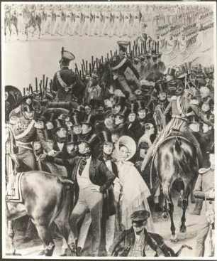 Parade auf dem Opernplatz