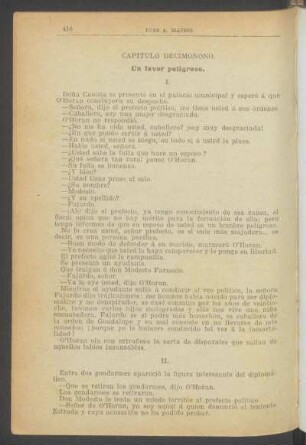Capítulo décimonono. - Un favor peligroso.