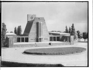 Krematorium Ohlsdorf (Hamburg-Ohlsdorf): Gebäude-Ansicht : Modell : SchumacherWV Nr. 280