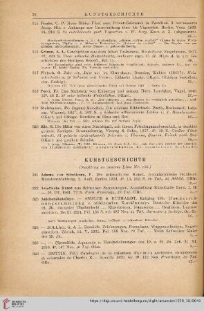 Kunstgeschichte (Nr. 321 - 391)