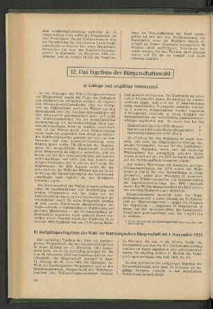 12. Das Ergebnis der Bürgerschaftswahl