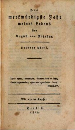 Das merkwürdigste Jahr meines Lebens, 2