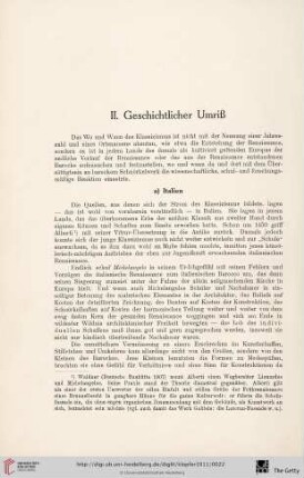 II. Geschichtlicher Umriß
