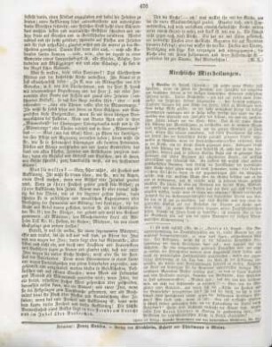 476 Kirchliche Mittheilungen