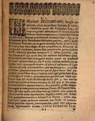 Reḥavʿām seu Rechabeami regis Israelitarum vita : e I. Reg. XII. dissertatione historico-theologica descripta et examini publico exposita