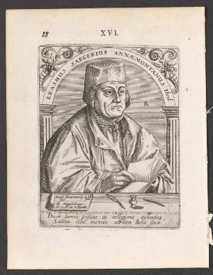 Porträt Erasmus Sarcerius (1501-1559)