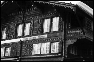 Beatenberg: altes Schweizerhaus, zum weißen Kreuz