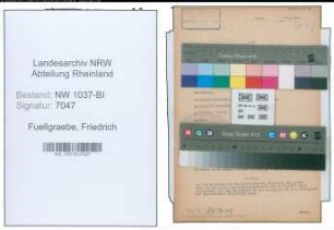 Entnazifizierung Friedrich Fuellgraebe , geb. 05.09.1899 ()
