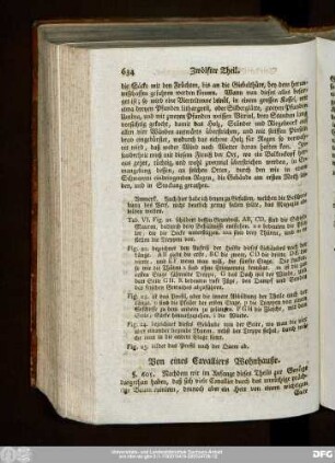 Von eines Cavalliers Wohnhauße.