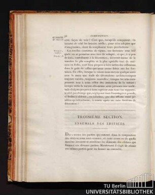 Troisième Section. Ensemble des édifices.
