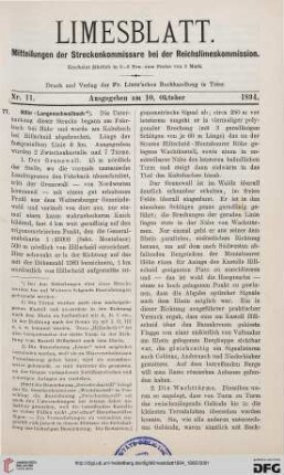 Nr. 11 (10. Oktober 1894)