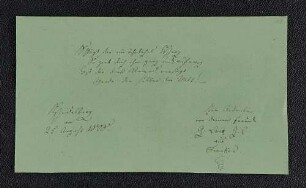 Georg Lauk. – Heidelberg, 25.08.1808