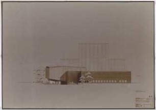 Kammerspiele (später: Schauspielhaus), Bochum: Südostansicht 1:100