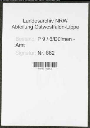 Sterberegister Standesamt Dülmen-Amt