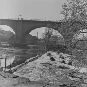 Bautzen : Bautzen. Spreewehr unterhalb der Friedensbrücke