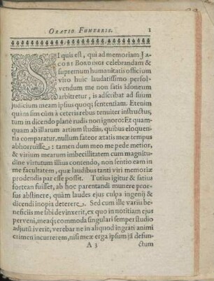 Oratio Funebris.