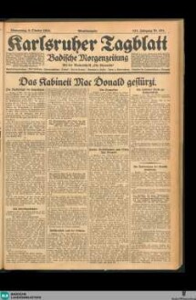 Karlsruher Tagblatt, Abendausgabe