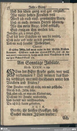 Am Sonntage Jubilate. Hiob. XXXIV. v. 29.