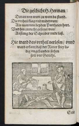 Hie ward das urtheil verlesen ...