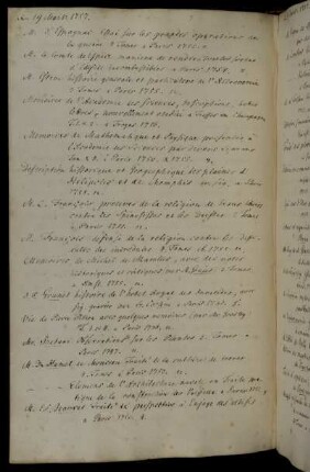 [Reskript vom 19.3.1757, nicht überliefert]