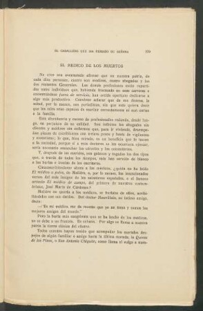 El médico de los muertos