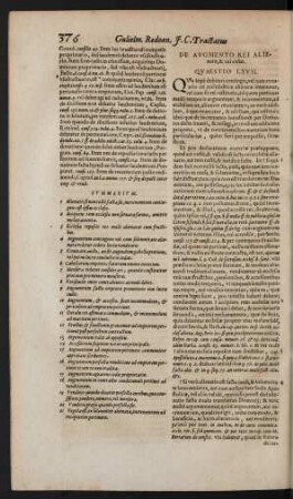 De Augmento Rei Alienatae, & cui cedat. Quaestio LXVII.
