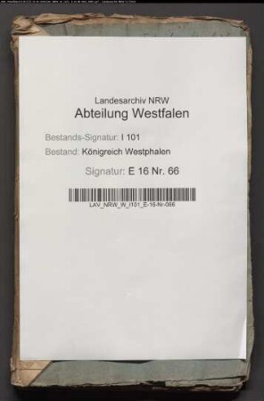 Vom Conservateur von Sierstorff in Erbpacht erbetene Driburger Forst