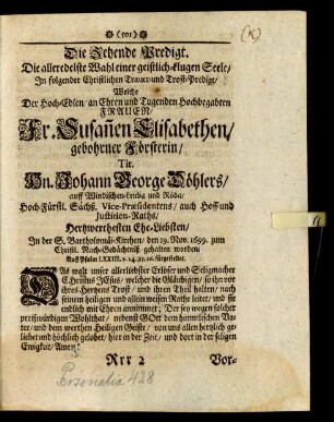 Die Zehende Predigt.