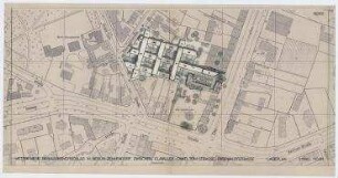 Wettbewerb Wohn- und Gewerbegebiet Clayallee (nicht realisiert), 3. Preis – Lageplan. Berlin-Zehlendorf, Clayallee