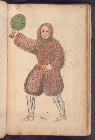 Schembartläufer Kestenmann (Kostüm aus Kastanien)
